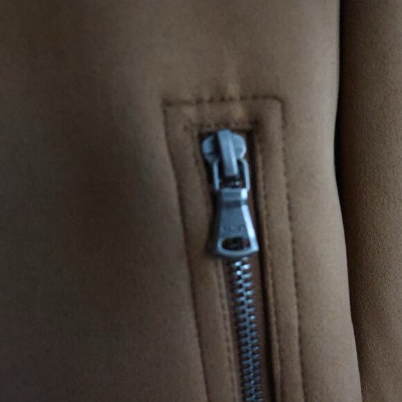 SAINT MORTA Imperial Sherpa Biker Jacket In Tan Cream Size L - Picture 8 of 16